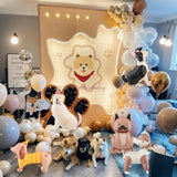 5pcs Dog Balloons for Puppy-Themed Birthdays & Baby Shower Parties