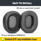 Replacement Earpads Cushion Compatible With Trust Gxt 414 Zamak Headset Ear Pads With Softer Protein Leather/Memory Foam