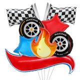 8 Pcs Racing Themed Balloons Hot Car Wheel Birthday Party Balloons For Kids Two Fast Birthday Party Decorations Baby Shower Party Supplies, A/8Pcs