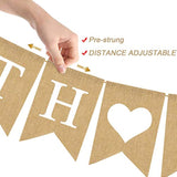 Jute Burlap Sprinkled With Love Banner Gender Neutral Baby Shower Sprinkle Decoration Supply