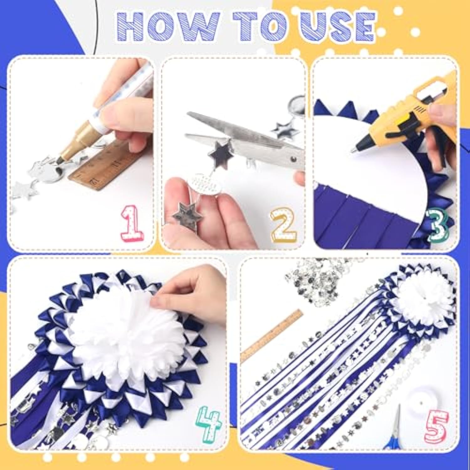 6 Pcs 9.84 Ft Football Themed Garland Homecoming Mum Supplies Football Theme Beads String Plastic Garland Beads Party For Homecoming Chrysanthemum Party Decorations(Sliver)