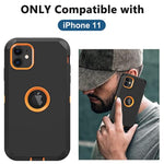 for iPhone 11 Case, with Built in Screen Protector Heavy Duty Drop Protection, Full Body Rugged Shockproof Dust Proof 3