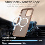 Magnetic For Iphone 12 Case, Iphone 12 Pro Case [Compatible With Magsafe] Translucent Matte Slim Thin Shockproof Women Men Girl Protective Case Cover For Iphone 12/12 Pro 6.1", Brown