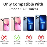 For Iphone 13 Case (6.1"), With 2 Tempered Glass Screen Protector [Heavy Duty Military-Grade Full Body Drop Protection] Shockproof Tough Durable 6.1 Inch?Blackgreen?