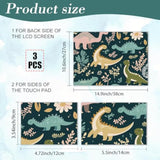 Cartoon Dinosaur Laptop Skin Stickers, Reusable Netbook Skin Sticker Vinyl Decals For Pc Notebook Laptops Keyboard Cover Universal 12" 13" 13.3" 14" 15" Waterproof Laptop Case Protector Film
