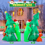 Christmas Green Big Monster Inflatable Decorations, 6.5Ft Lighted Up Christmas Inflatable Outdoor Decorate Build-In 6 Le