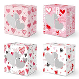 Valentine’S Day Treat Gift Boxes 24 Pcs Paper Transparent Window Packaging Box For Cookie Macaroon Candy Chocolate Wedding Birthday Party Favor Supplies Decorations