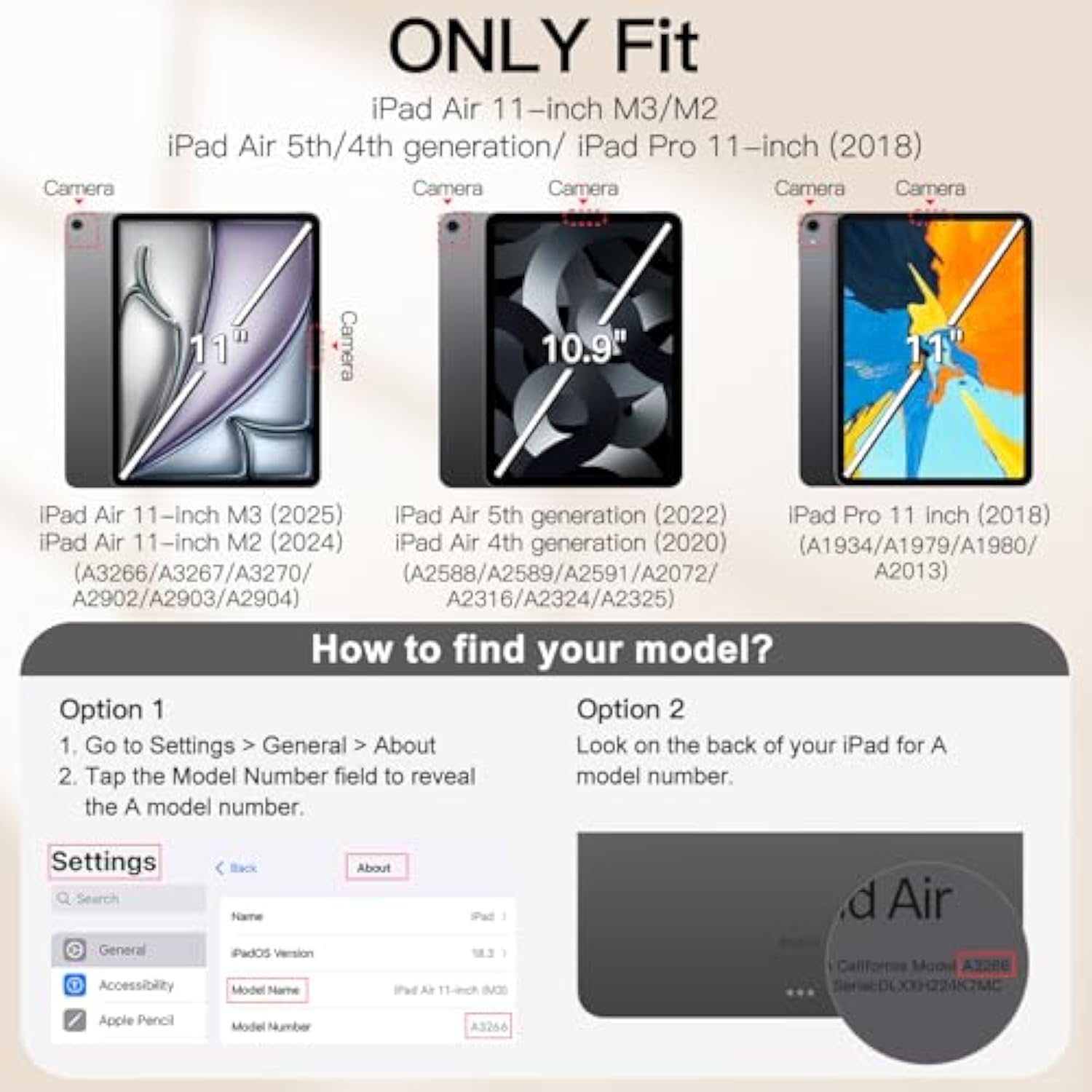JETech Magnetic Case for iPad Air 5/4 (2022/2020 5th/4th Generation 10.9-Inch)