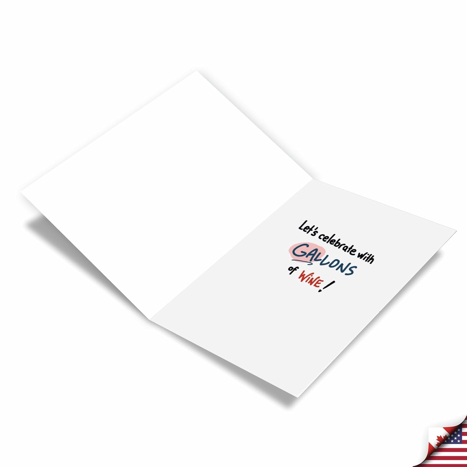 , Happy Valentine'S Day Card With Envelope - Note Card For Loving Valentine - Gallons Of Wine C9235Gag
