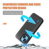 [Upgraded] Battery Case For Iphone 14, 5000Mah Rechargeable Extended Battery Charging/Charger Case, Add 100% Extra Juice, Support Wire Headphones (6.1 Inch) Black