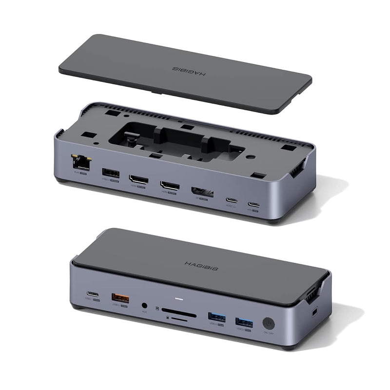 Triple Display Usb C Docking Station With Hard Drive Enclosure, Usb C Hub 15 I