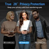 2 Pack Privacy Screen Protector for Motorola G Play 2023+ 2 Pack Camera Lens Protector, Anti-Spy Tempered Glass Film, Full Coverage, Anti-Scratch,
