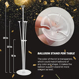 6 Sets Balloon Stand Kit, Balloon Sticks With Base Birthday Graduation Party Decorations Wedding