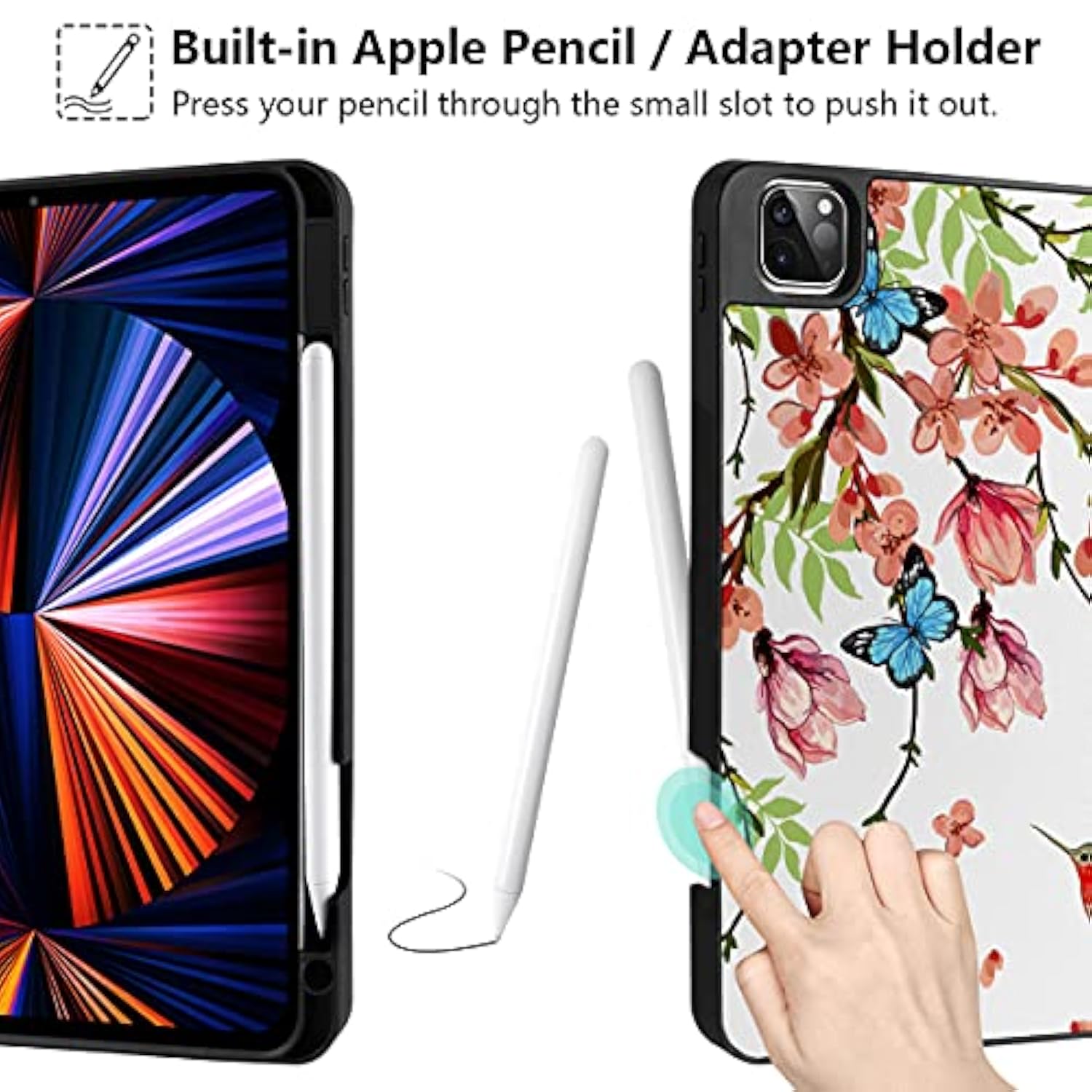 For Ipad Pro M2 12.9 Case 6Th/5Th/4Th/3Rd Generation 2022 2021 2020 2018 With