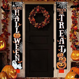 Halloween Porch Banner: Trick or Treat Decor, Jack O'Lantern & Ghosts