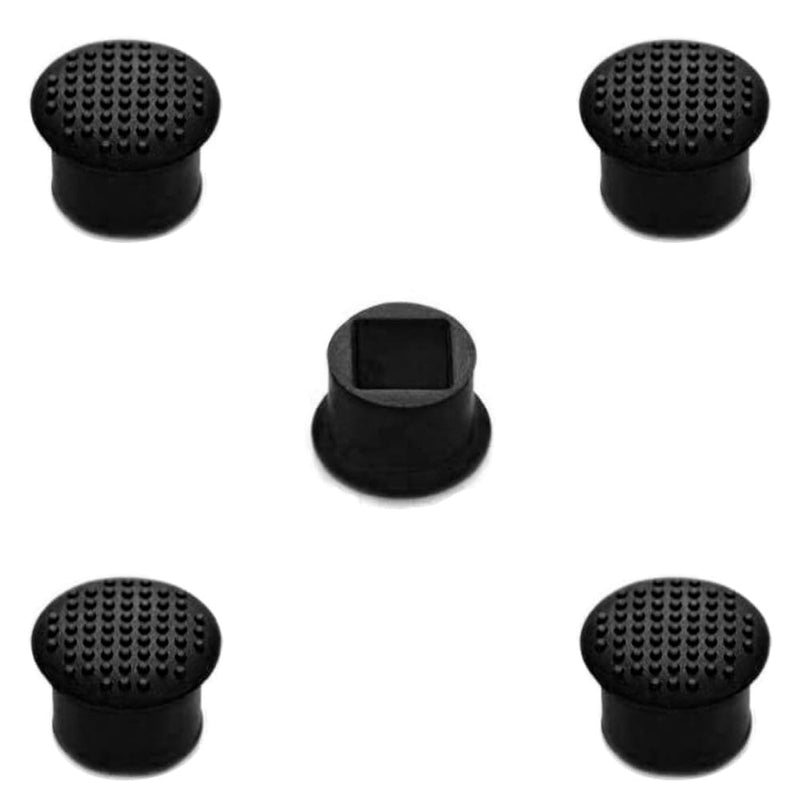 5 Pcs Rubber Trackpoint Keyboard Mouse Black Cap With Soft Dome And Rim Laptop