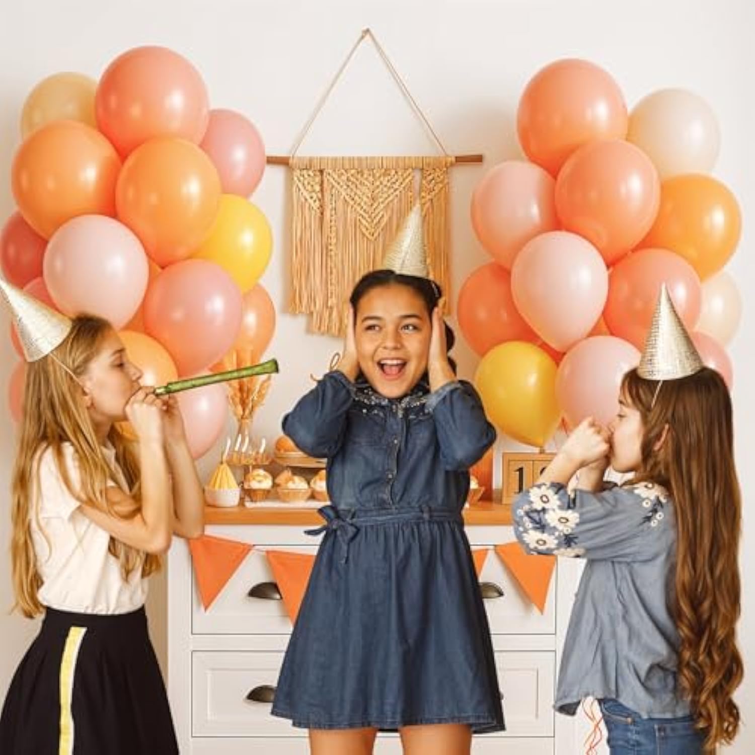 Boho Daisy Balloons, 12 Inch Dusty Pink Yellow Balloons, Lemon Yellow Dusty Pink Nude Brown Pastel Pink Latex Balloon For Boho Daisy Theme Birthday Baby Shower Wedding Party Decorations