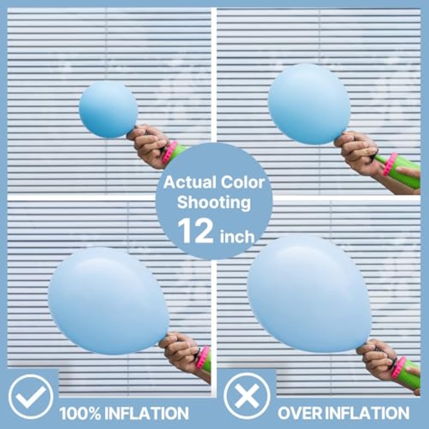 Light Blue Balloons 140 Pcs Different Sizes Of 18 12 10 5 Inch Baby Pastel Sky Aqua Blue Balloon Arch Kit Garland For Graduation Baby Shower Gender Reveal Birthday Party Decorations Blue-Y4
