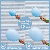 Pastel Blue Balloon Garland Kit: 140-Piece Arch for Baby Shower