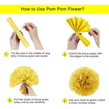 Birthday Decorations, Happy Birthday Party Supplies Bunting Banner For Men Women Navy Blue Yellow Confetti Latex Balloons Paper Pom Poms Hanging Swirls 13Th 16Th 18Th 21St 30Th 40Th