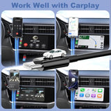 Car Carplay Cable For Iphone 15/16 Pro Max/Plus, Usb A To Usb C Cable Car Charger 3A Fast Charging Carplay Usbc Cord For Android 3Ft Black