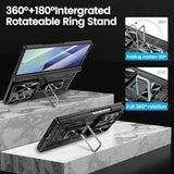 Z Fold 7 Case with Belt Clip Holster and Screen Protector, A-Black