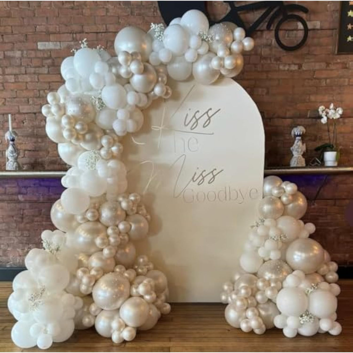 112pcs Pearl White Balloon Garland Kit for Weddings, Showers  Party Decor