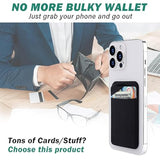 Phone Case Card Holder with Spandex Material, Stretchy Phone Wallet Stick On