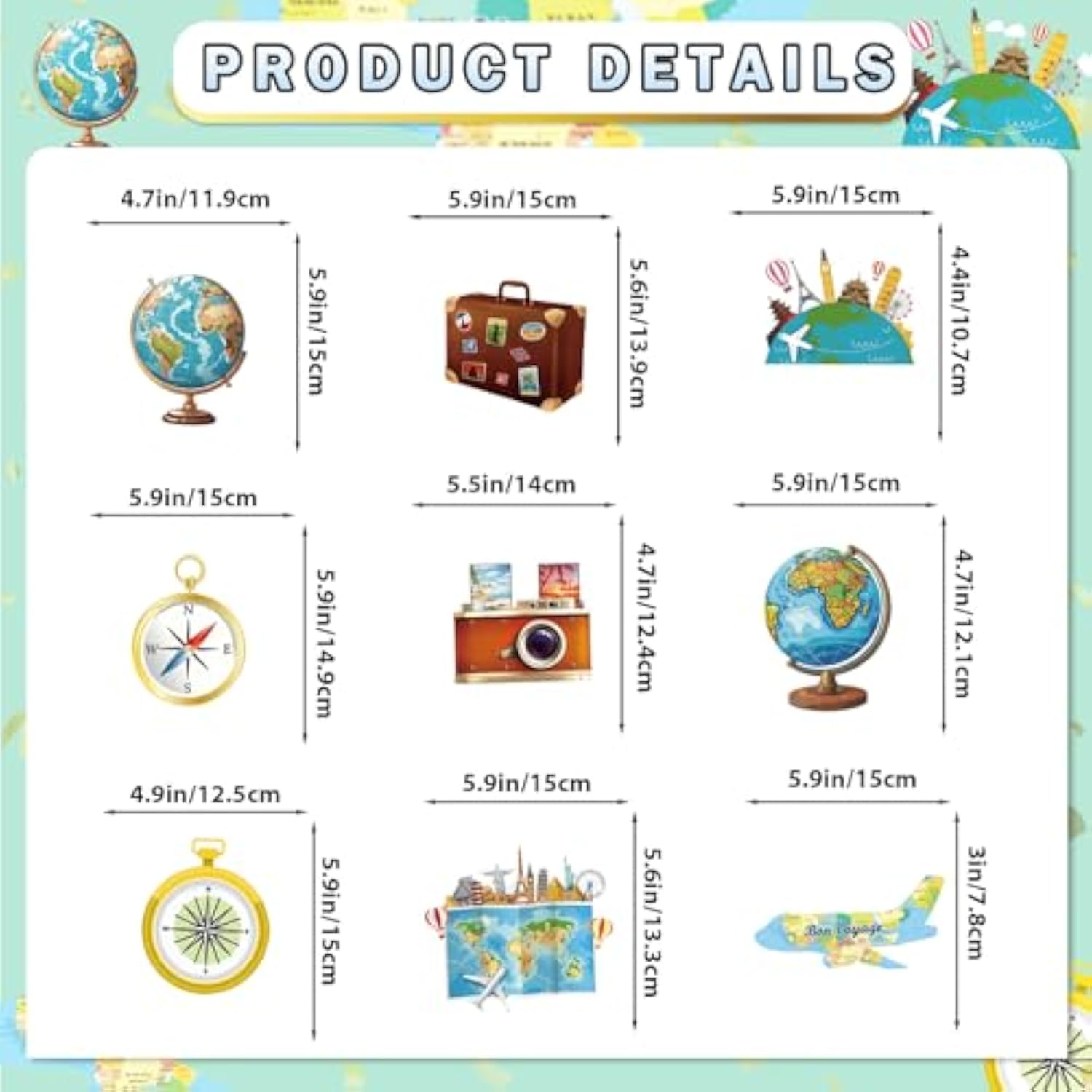Travel Themed Party Decorations Adventure Time Birthday Decorations Included Happy Birthday Banner Around The World Party Decorations Travel Decorations For Party
