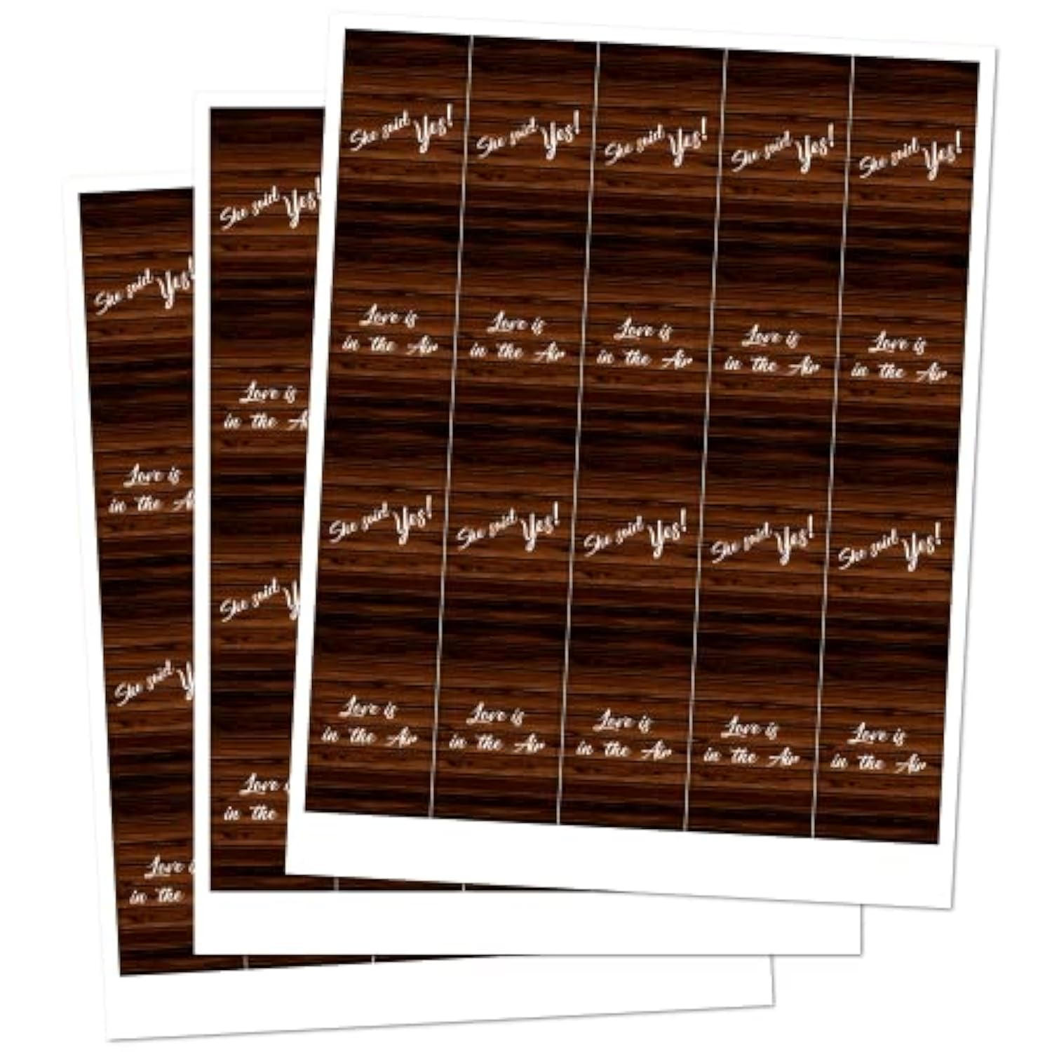 60 Rustic Theme Miniatures Candy Bar Wrapper, For Bachelorette, Bridal Shower Mini Candy Bar Stickers, Engagement Party Decorations Labels, Candy Not Included. Made In Usa