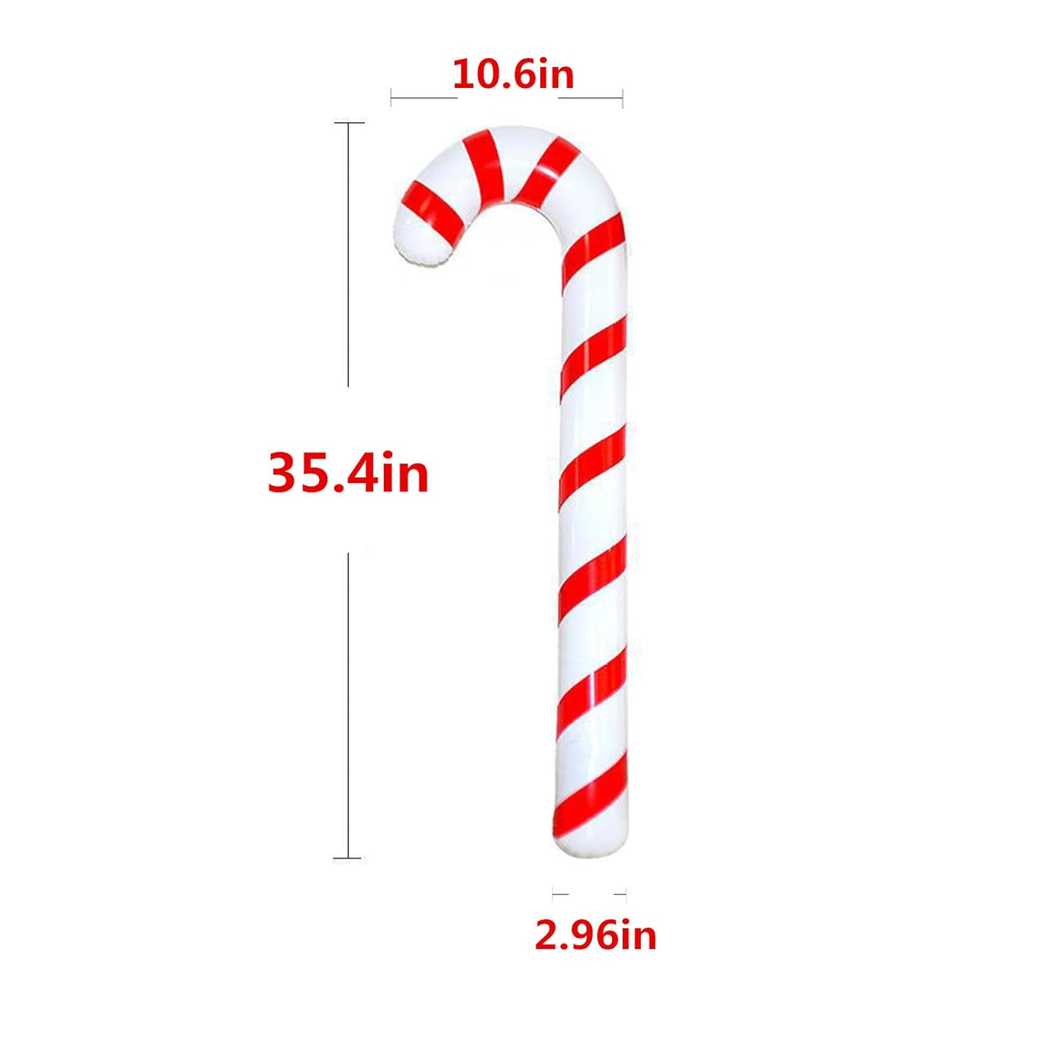 2 Pcs Inflatable Candy Canes Balloons Inflatable Christmas Candy Cane For For Christmas Indoor And Outdoor Party Decorat