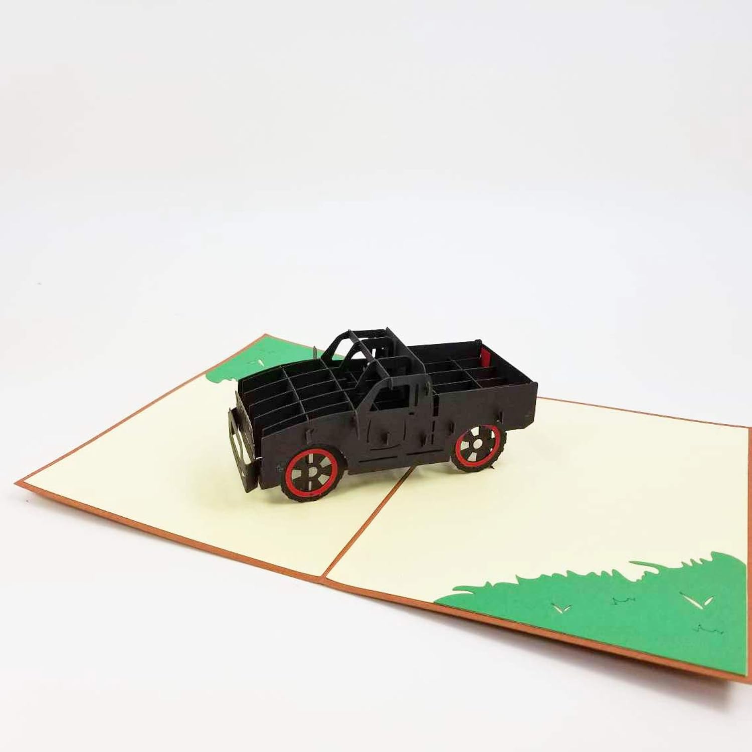 Black Truck Pop Up Birthday Card, Thank You Card, Love Card, Graduation Card, Anniversary Card, Just Because, Romantic Cards For Man, Woman, Lady (Black Truck Pop Up Card)