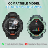 4 Pack Compatible For Garmin Instinct 3 Screen Protector 50Mm Clear, Ultra-Thin 9H Tempered Glass Watch Protective Film With 2.5D Edge Anti-Scratch For Instinct 3 50Mm Amoled/Solar Protector