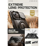 SUPCASE for iPhone 16e/15/14/13 Case with Camera Cover Stand (UBMag XT), [Compatible with MagSafe] [Built-in Kickstand] [Military-Grade Protection] Heavy Duty Magnetic Case for iPhone 16e 6.1", Black