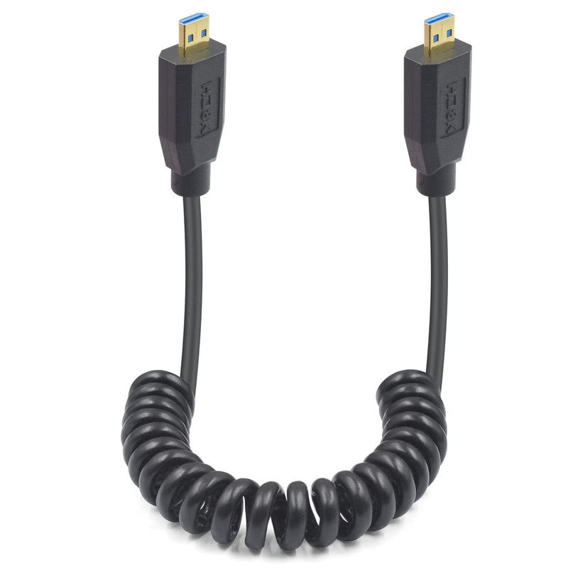 8K Coiled Micro Hdmi To Micro Hdmi 2.1 Cable, 48Gbps Extreme Thin Micro Hdmi M