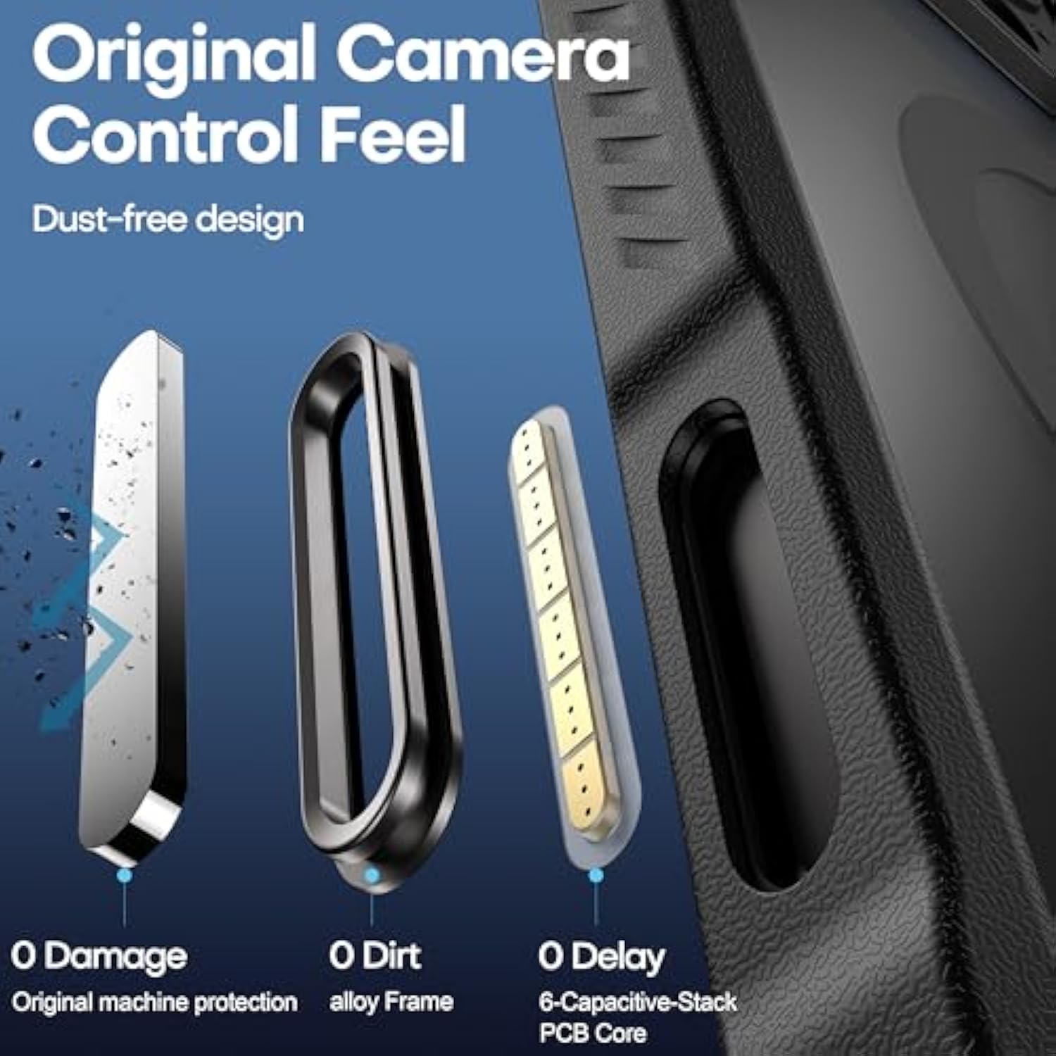 CellEver Strong Magnetic for iPhone 16 Pro Max Case with Camera Control Capture Button [Camera Protection] [Military Drop Protection] [Compatible with MagSafe] Slim Translucent Matte Cover, Black