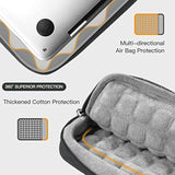 360° Protective Laptop Sleeve Bag For 15.6-16.1 Inch, Portable Bag For Hp Dell Asus Acer Gaming Notebook Computer With Hard Shell Case, Splash-Resistant Case With Accessory Pocket, Grey