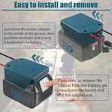 2 Pack Power Wheel For Makita 18V Battery Adapter, Power Wheel Battery Converter Kit With Fuses & 14Awg Wire & Control Switch Use For Diy Ride On Cars, Modified Rc Toys, Rc Truck, Robotics