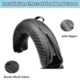 Cooling Gel Earpads Replacement Compatible With Pioneer Se-Ms9Bn Se-Ms7Bt Se-Ms5T Headset Ear Pads Headband Cover Cushions Pillow Foam Repair Parts