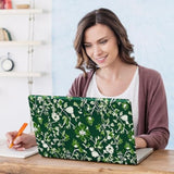 Laptop Skin Sticker Cover Decal, 12-15.6 Inch Laptop Notebook Vinyl Skin Sticker Chromebook Cover Protector, Green Art Leaf