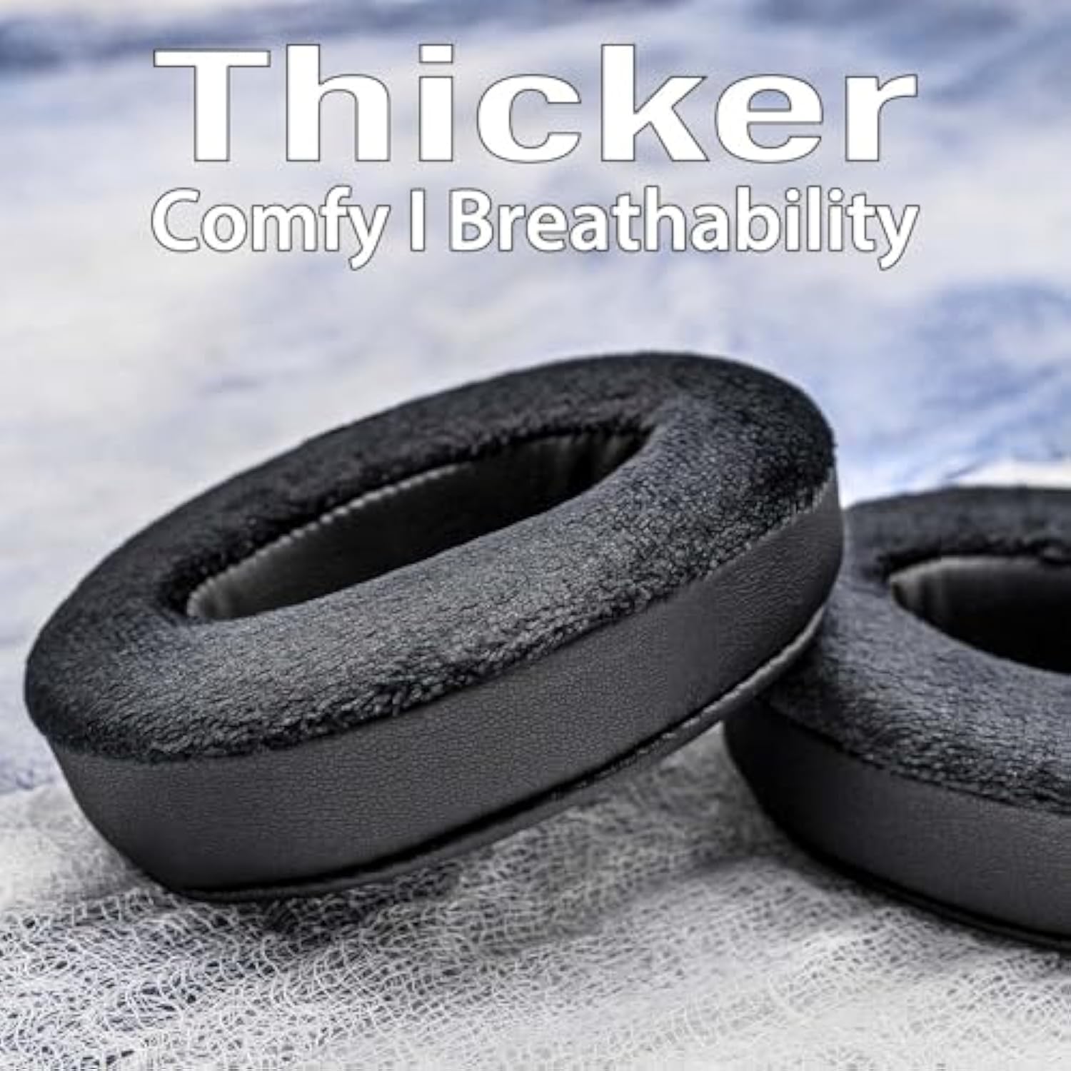 Replacement Earpads For Hd650, Hd660 S, Hd600, Hd6Xx, Hd58X, Hd580, Hd565, Hd545, Hd535 Headphones By - Deeper Inner Hole I Noise Isolation Memory Foam (Hybrid Velour)