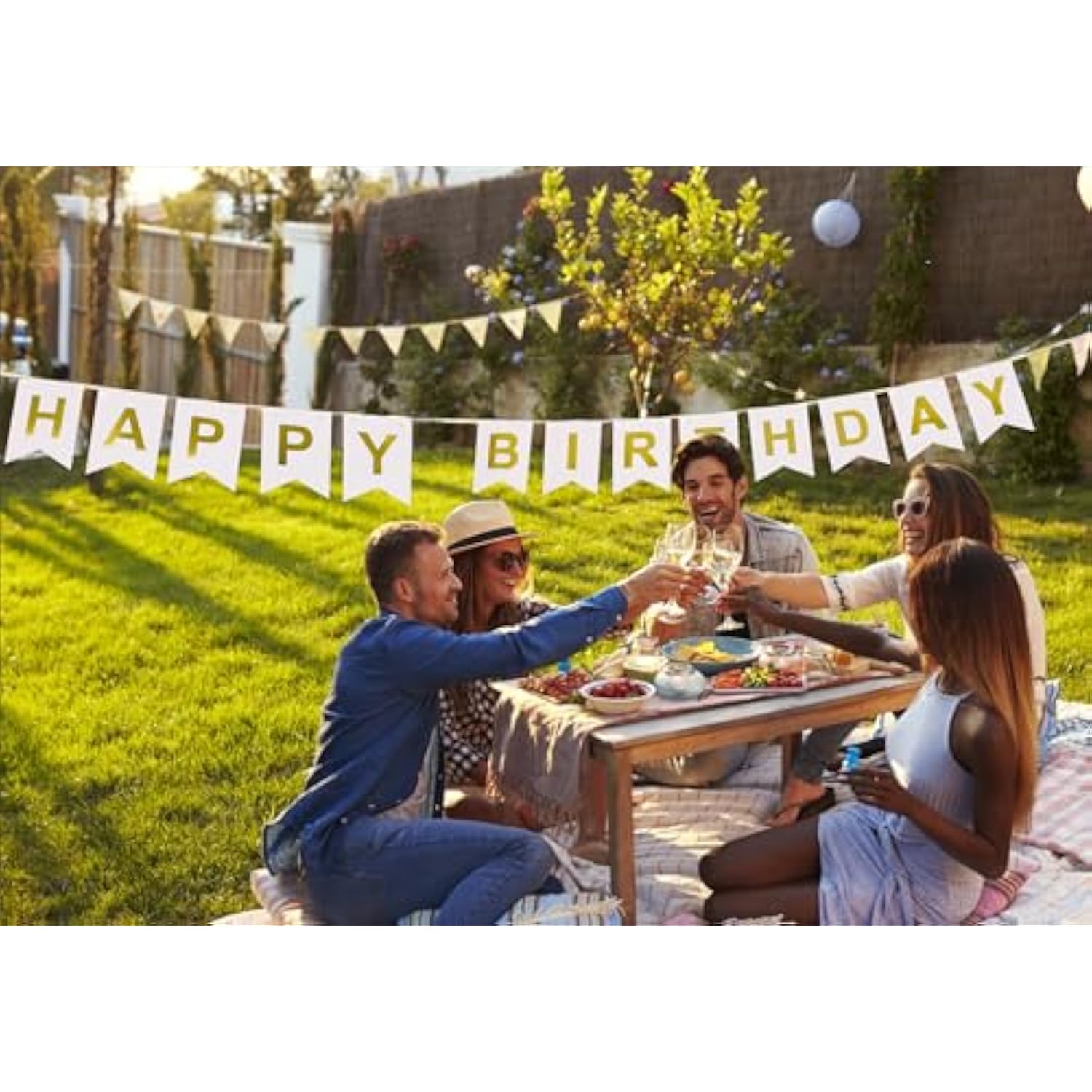 Happy Birthday Bunting Banner,Birthday Letter Banner Party Supplies