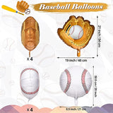 8pcs Baseball Foil Balloons – 18" Sports Theme Party Decor for Birthdays & Senior Night