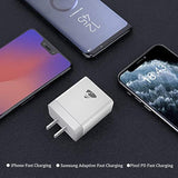 Usb Wall Charger, 40W 4-Port Fast Charger Block, Multiport Usb Cube Power Adapter Wall Charger Plug Charging Block For Iphone 15 14 13 12 11 Pro Max Xr Xs Max 8,Samsung,Android Phones