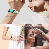 8 Pack Case Compatible For Apple Watch Se Series 6 5 4 3 2 44Mm 40Mm 42/38Mm Hard Pc Flowers Case With Tempered Glass Smartwatch Screen Protectors Full Protective Cover For Women(8Pack, 40Mm)