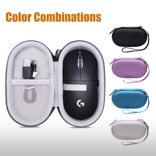 Ltgem Case Compatible With Logitech G305 / G Pro X 2 / G Pro X 2 Dex/G Pro X/G Pro 2 / G703 / G705 / G309 Lightspeed Wireless Gaming Mouse, Purple(Case Only)