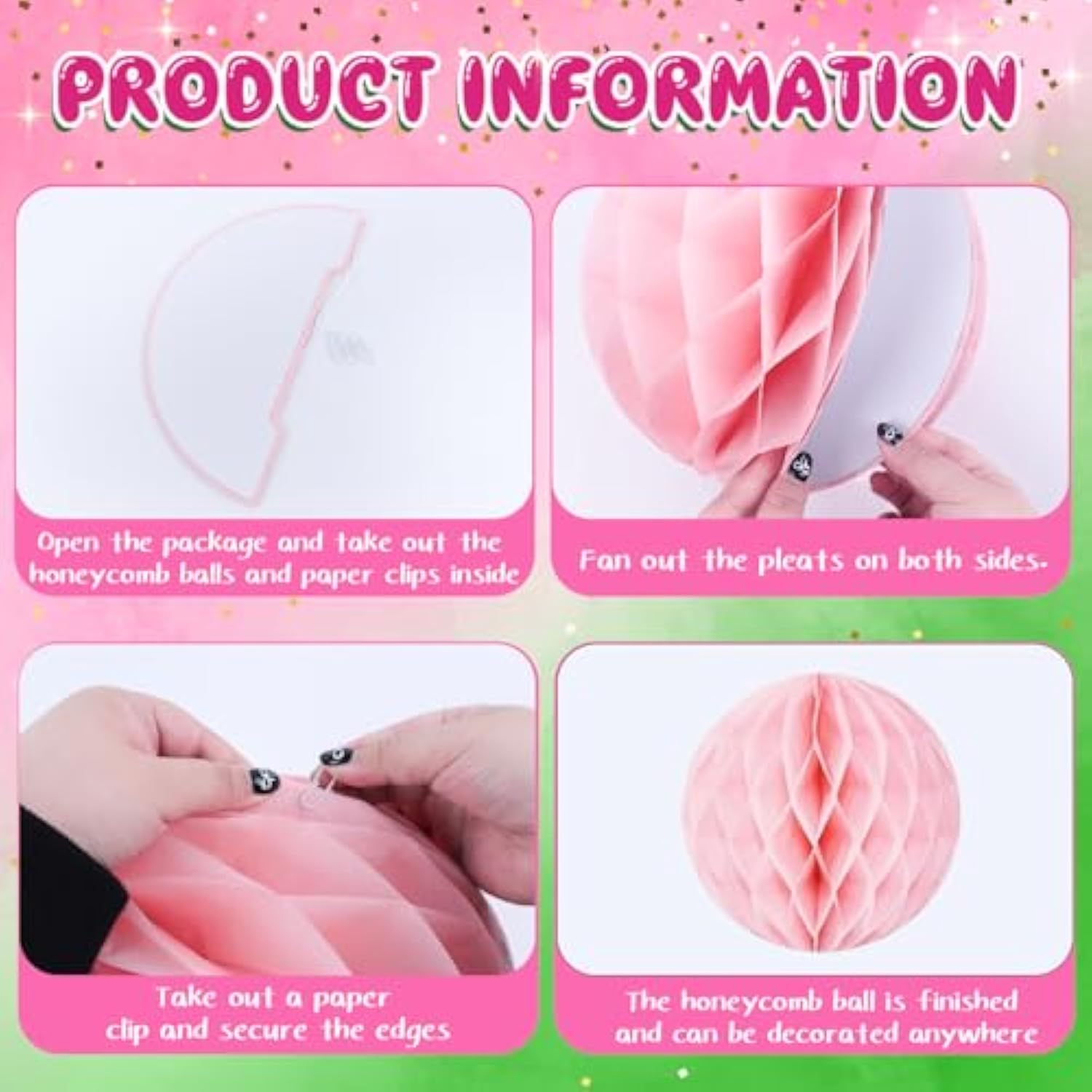 Pink And Green Party Decoration Princess And Witch Theme Birthday Party Accessories Pink And Green Happy Birthday Banner And Lively Star Party Decorations