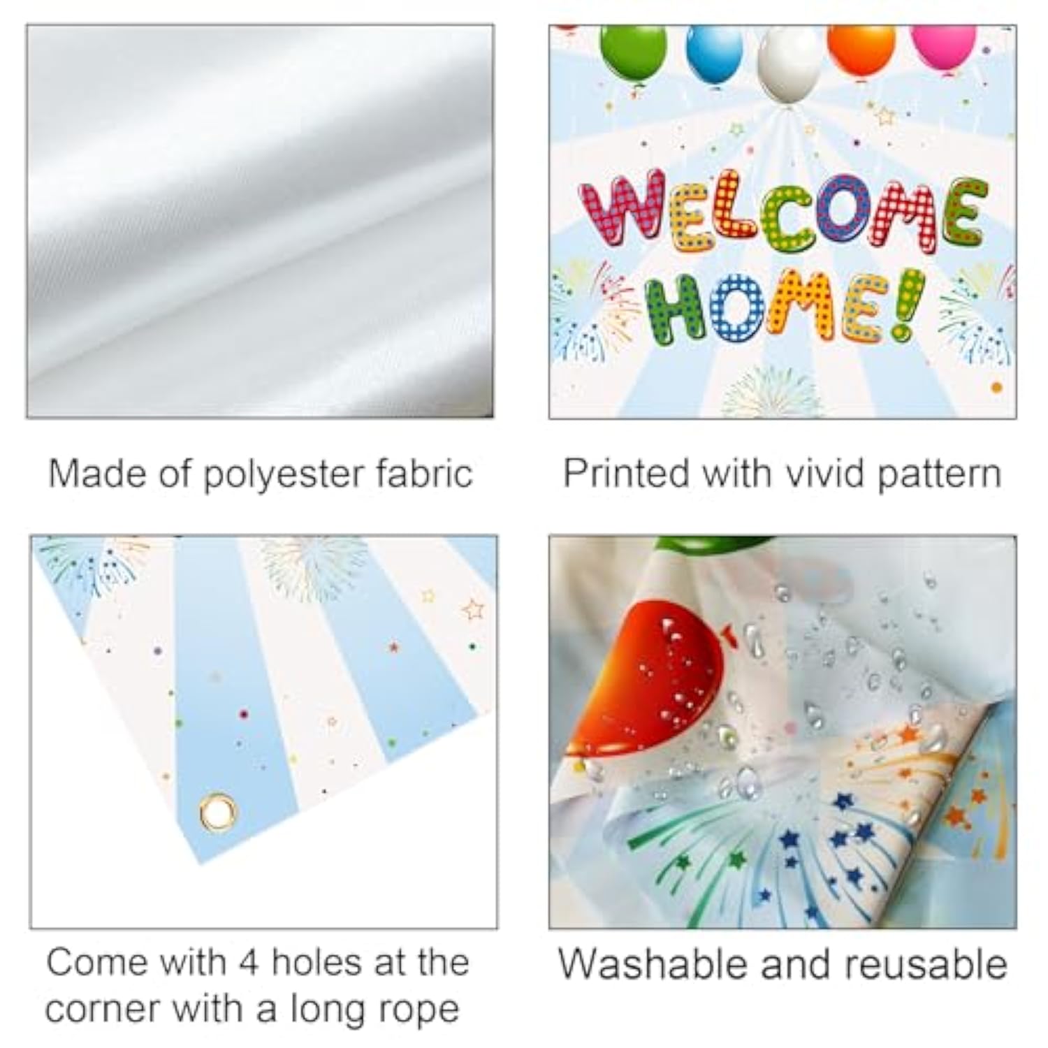 Welcome Home Door Banner, Welcome Home Door Cover, Housewarming Patriotic Military Decorations, Family Party Supplies, Welcoming Sign Photo Props