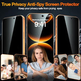 3 Pack For Iphone 17 Pro Max Privacy Screen Protector Tempered Glass + 1 Set Camera Lens Protector, 25°Anti Spy, [Top 9H+ Military Grade Shatterproof] [Bubble Free, Auto-Dust Removal]