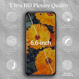 [3 Pack] Privacy Screen Protector For Samsung Galaxy A55 5G, Anti Scratch, 9H Hardness, Ultra Resistant, Bubble Free, Case Friendly, Easy Installation- Black